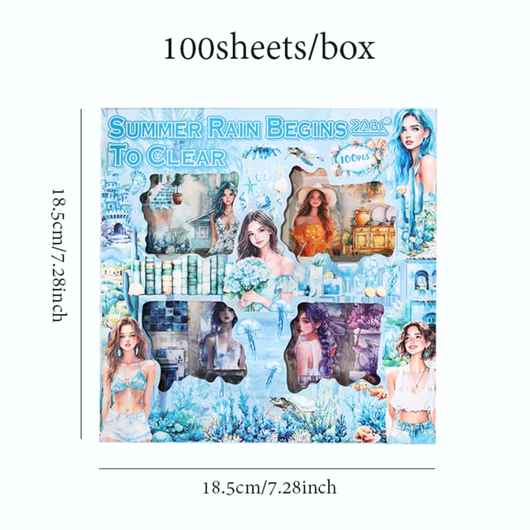 100 Pcs Seasonal Colours Sticker Sets