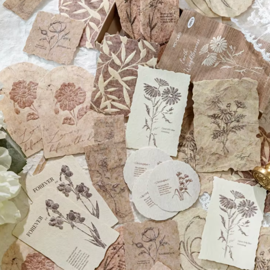 30 Pcs Distressed Vintage Matchbox Labels