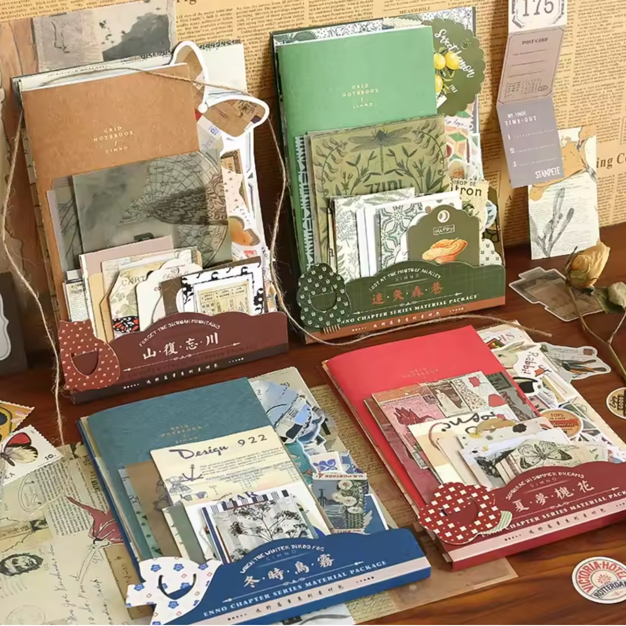 86 Pcs Aesthetic Scrapbooking Kit with Journal