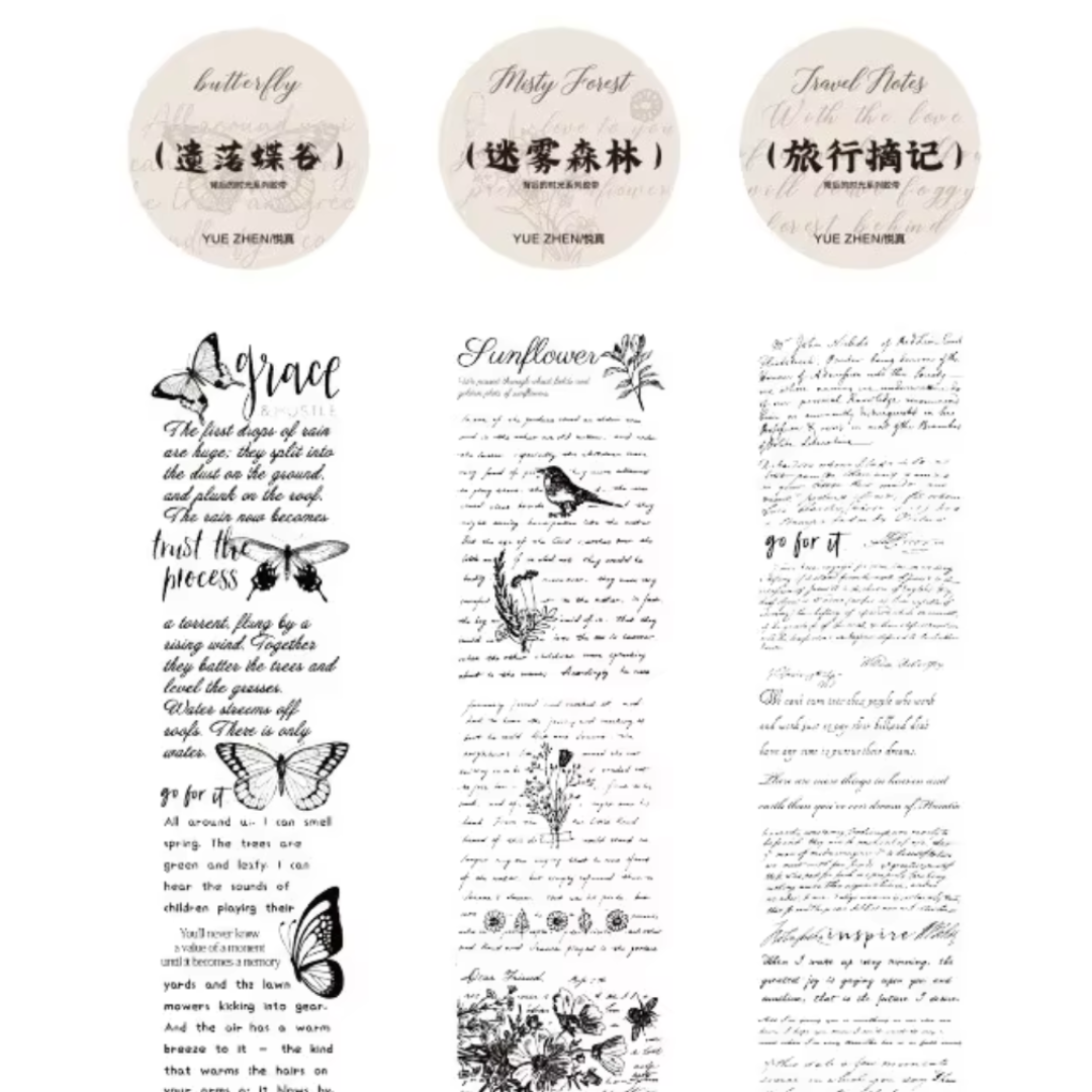 3m Vintage Letters PET Tape