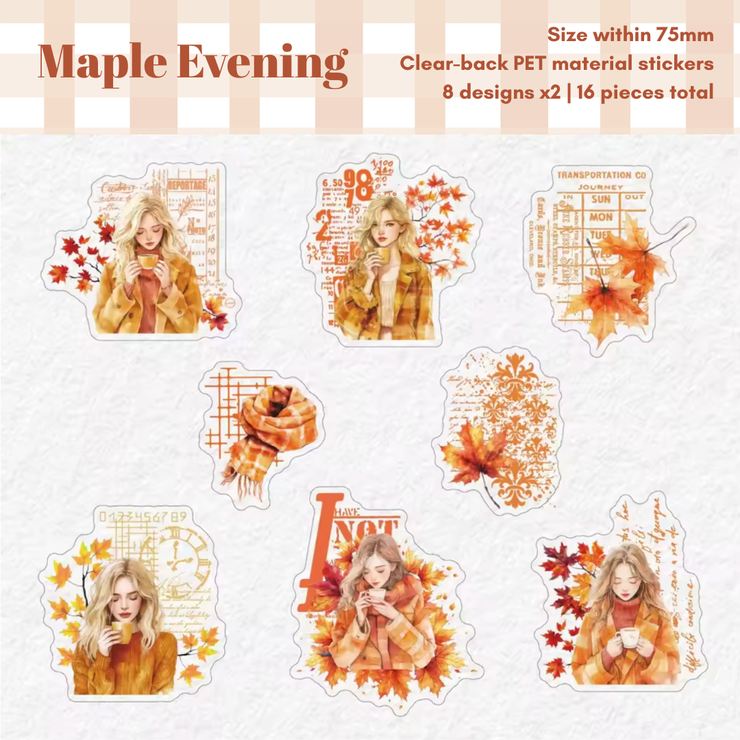 16 Pcs Winter Warmth Seasonal Stickers