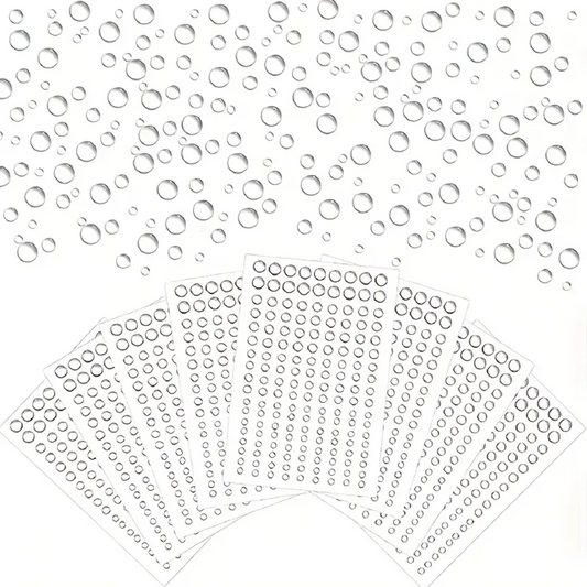 Clear Raindrop Sticker Sheet