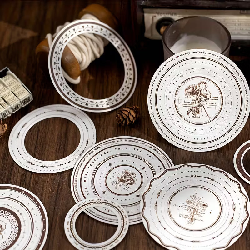 24 Pcs Circle Border Stickers