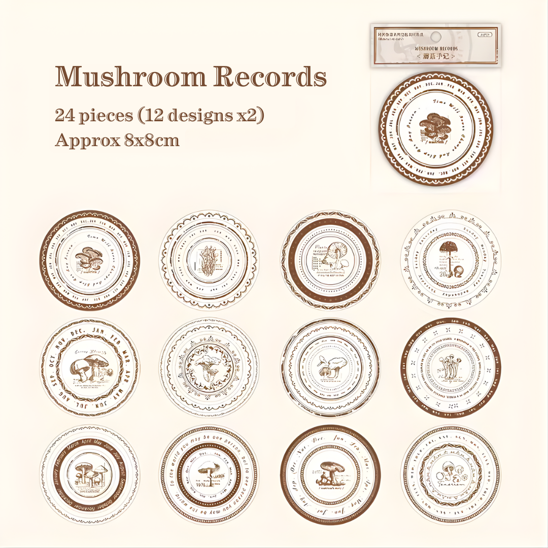24 Pcs Circle Border Stickers