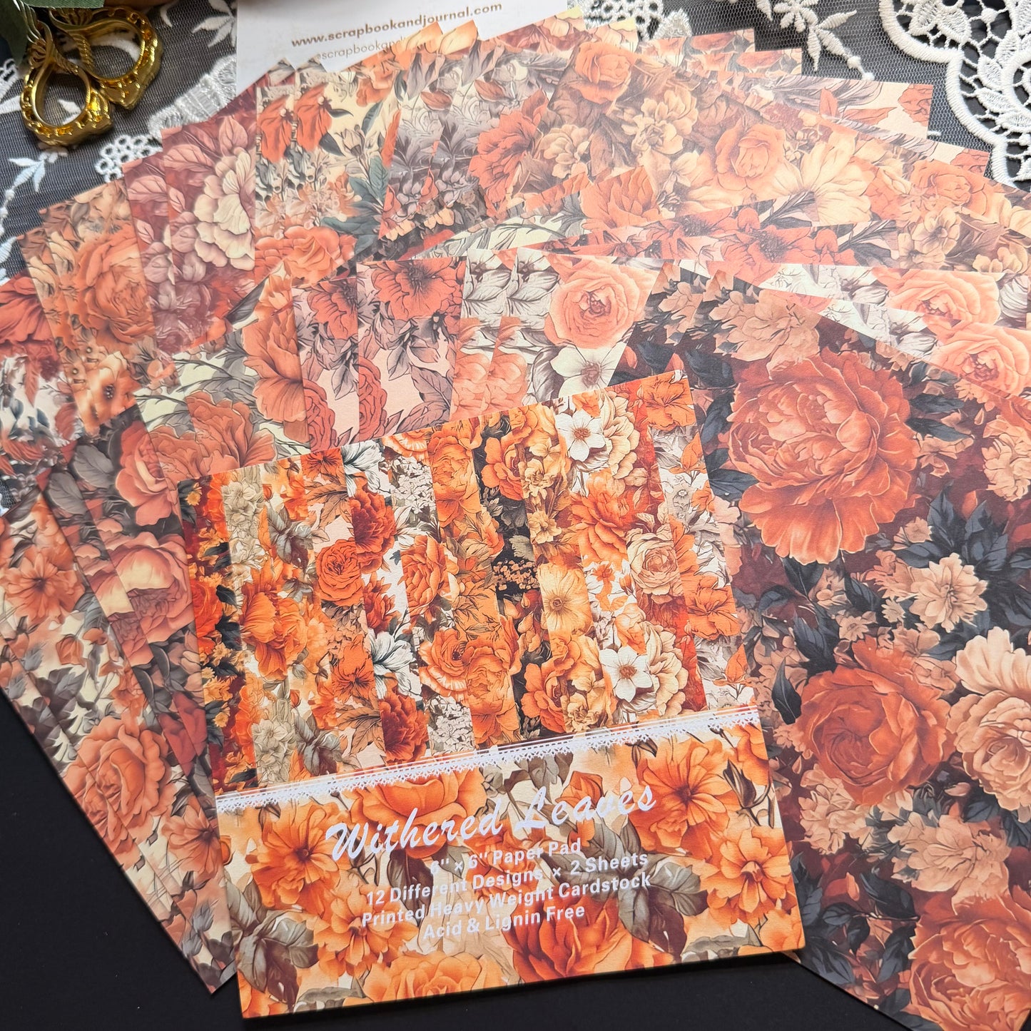 24 Page Withered Leaves 6x6 Paper Pack