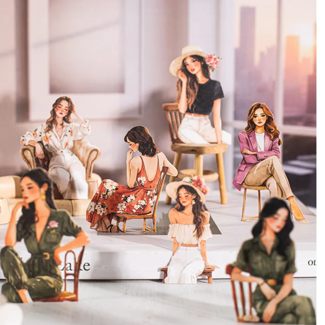 20 Pcs Urban City Girl Stickers