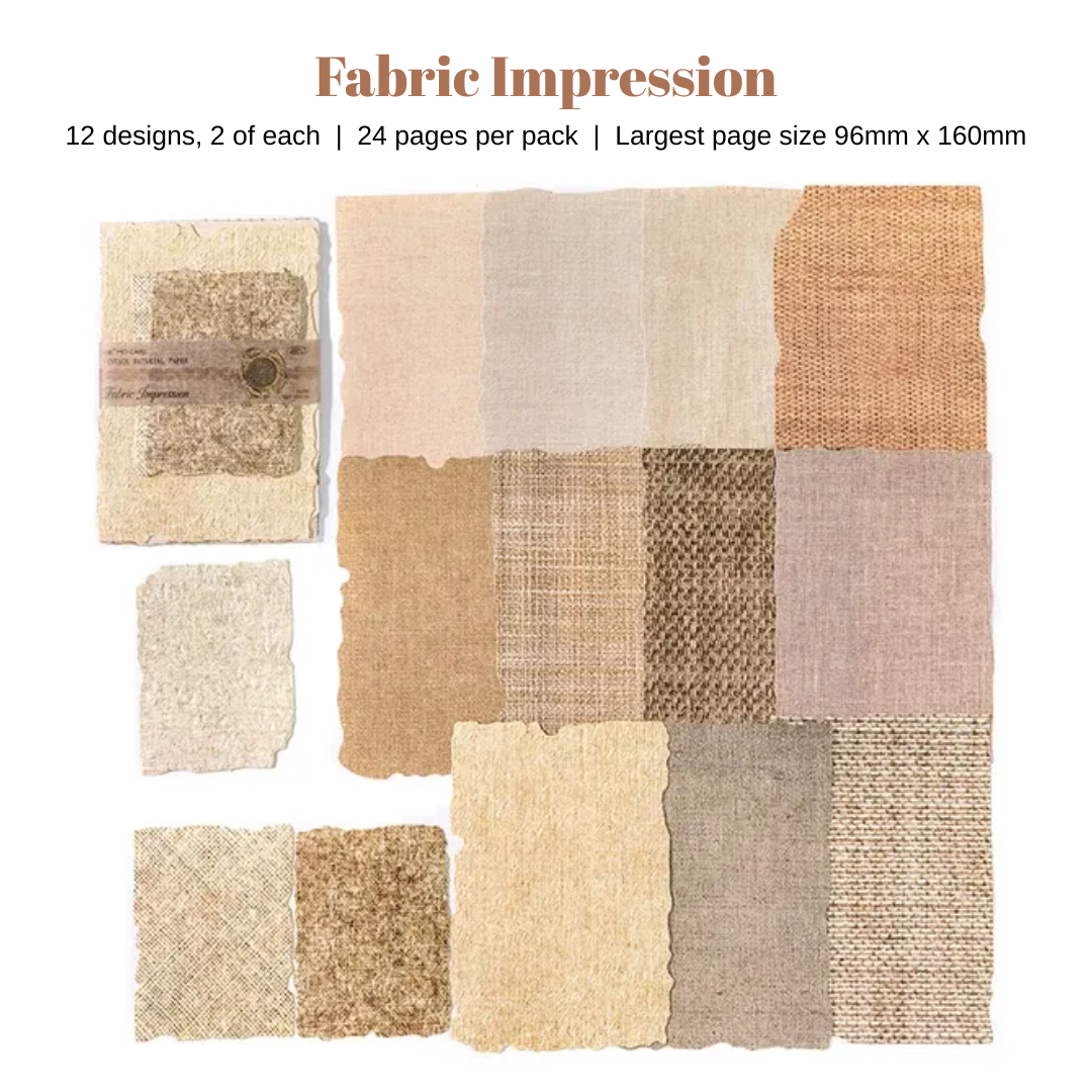 28 Pcs Vintage Textured Paper Pack