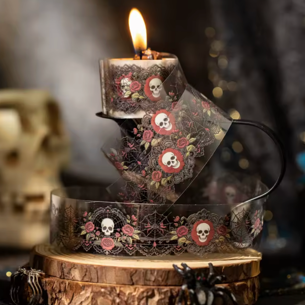 2m Woven Gothic Lace PET Tape
