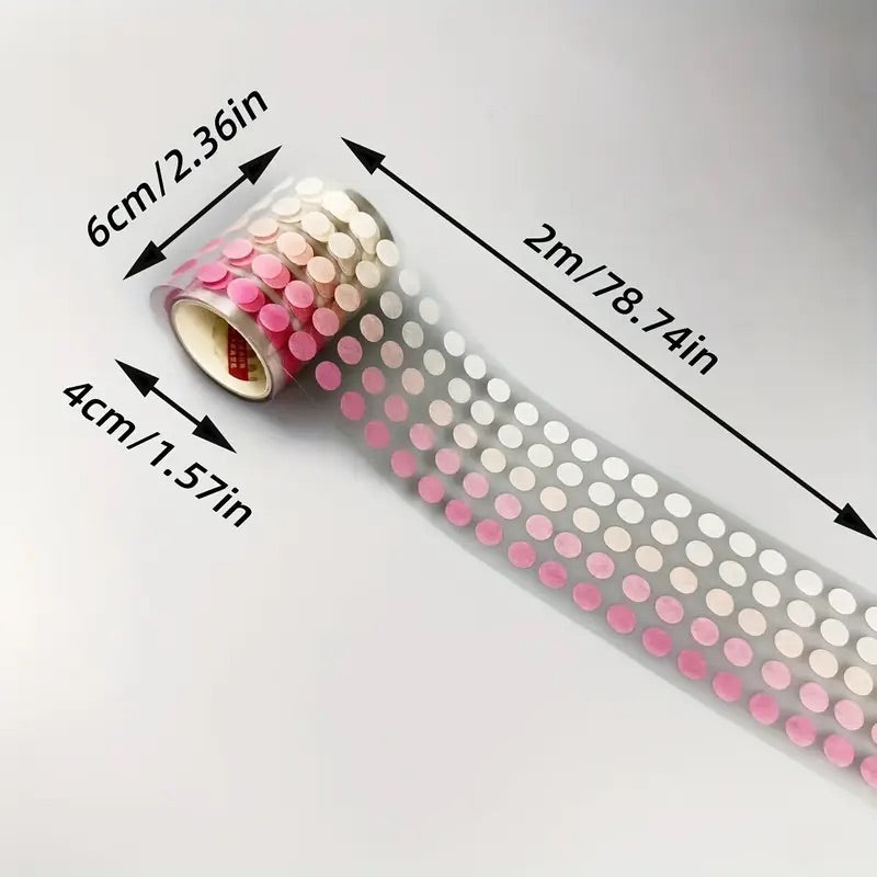 2m Coloured Dots Washi Stickers