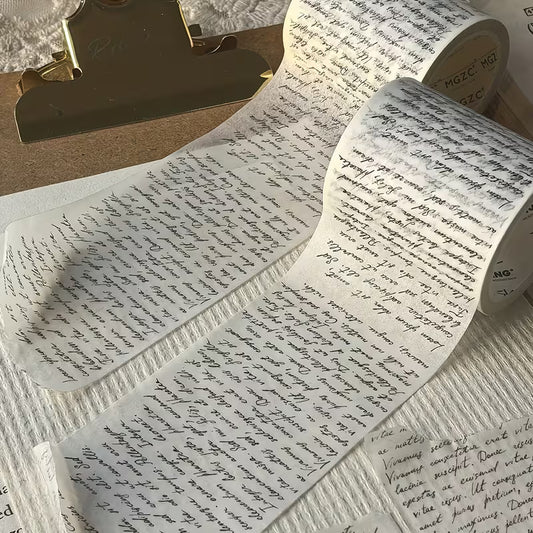 8m Handwritten Script Washi Tape