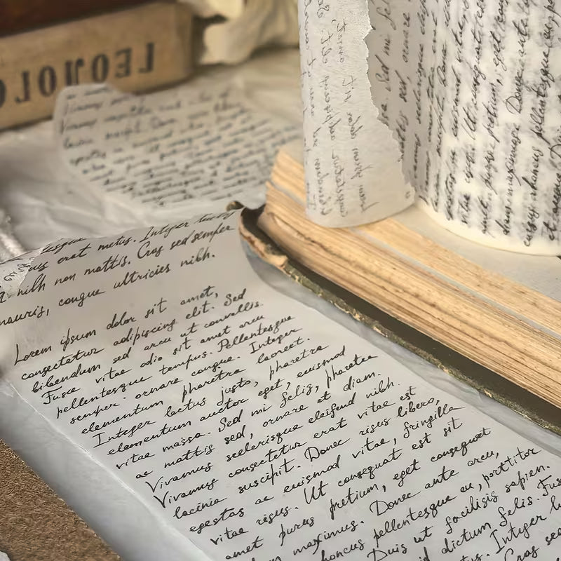 8m Handwritten Script Washi Tape