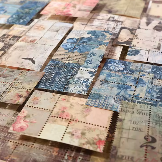 10 Pcs Perforated Stamp Scrapbooking Paper