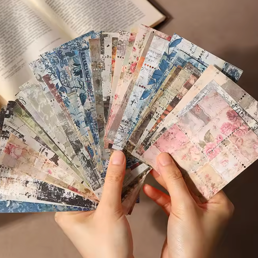 10 Pcs Perforated Stamp Scrapbooking Paper