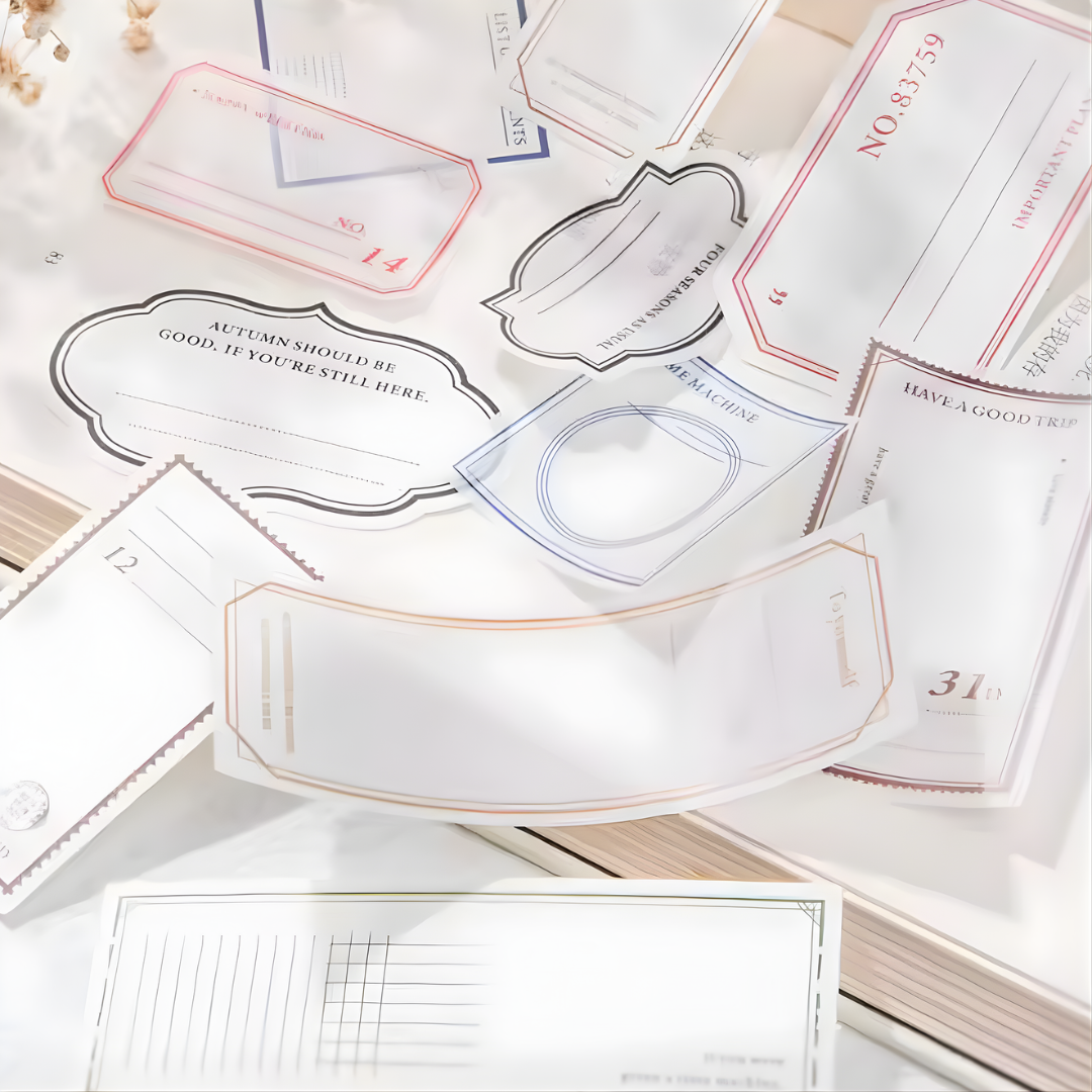 40 Pcs Small Note Paper & Vellum Pack