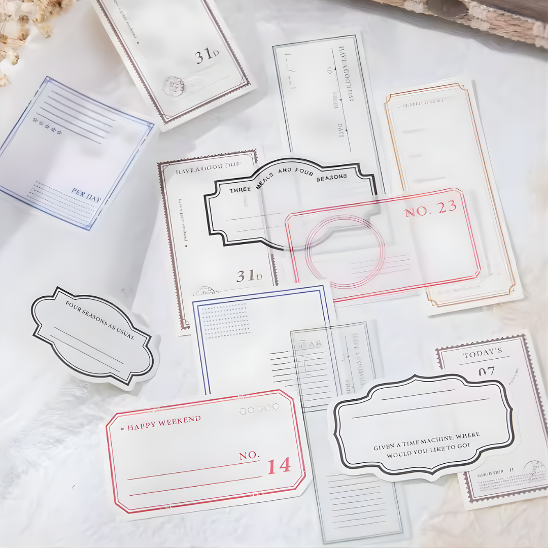 40 Pcs Small Note Paper & Vellum Pack
