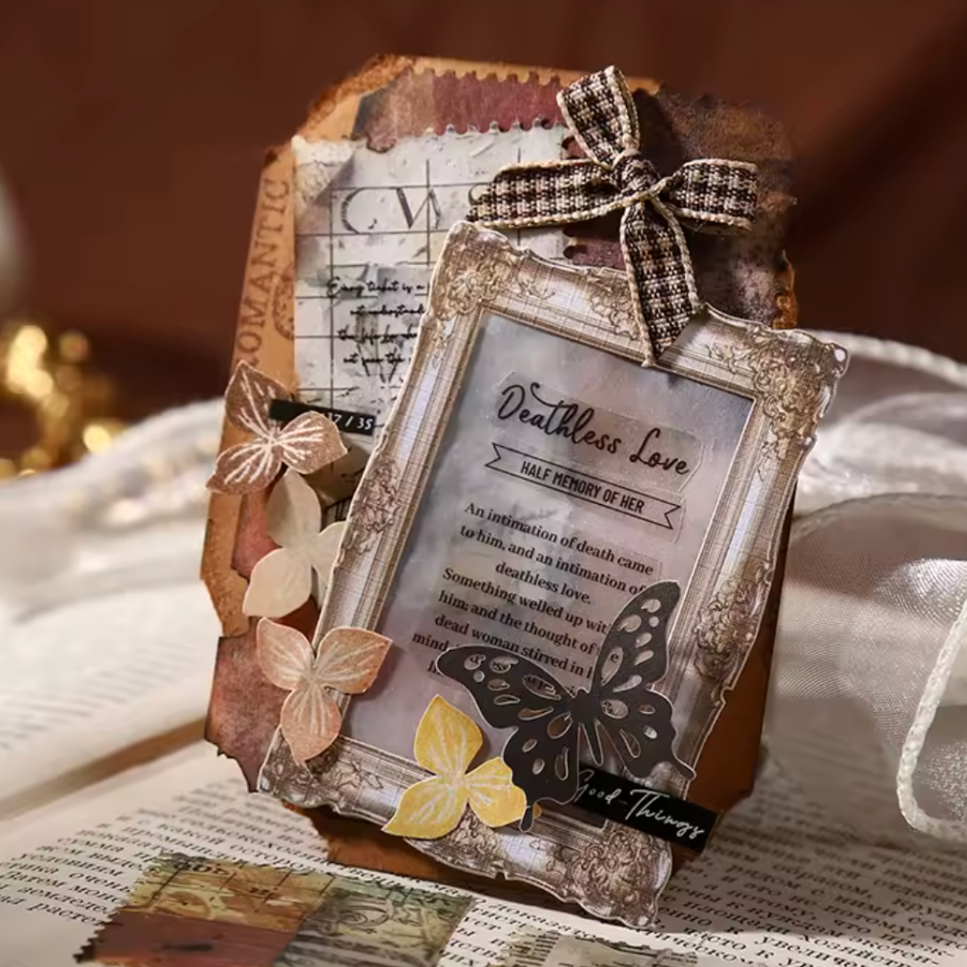 10 Pcs Perforated Stamp Scrapbooking Paper