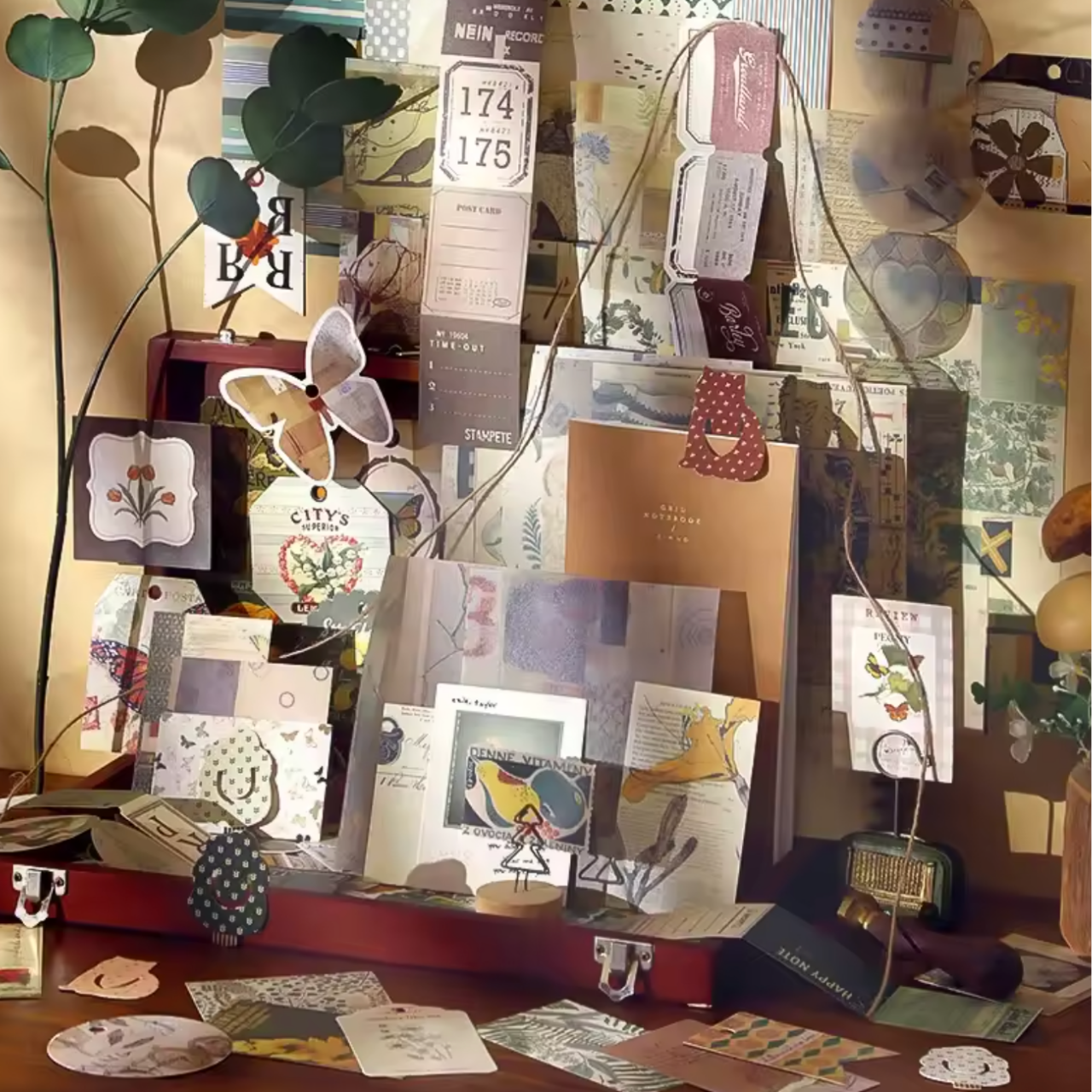 86 Pcs Aesthetic Scrapbooking Kit with Journal