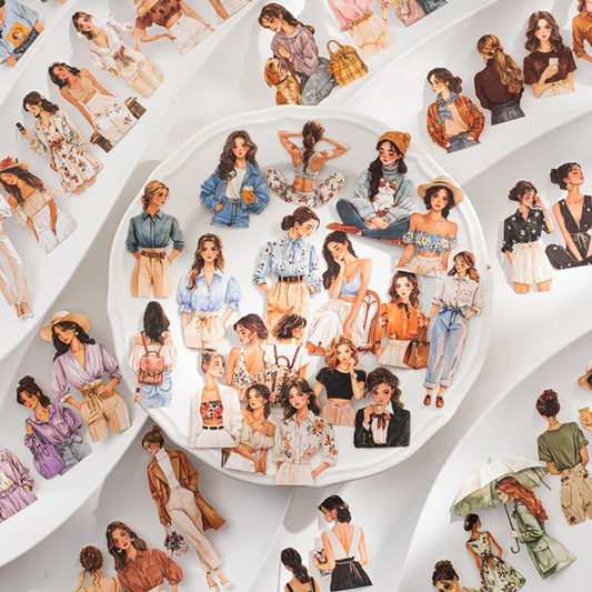 20 Pcs Urban City Girl Stickers