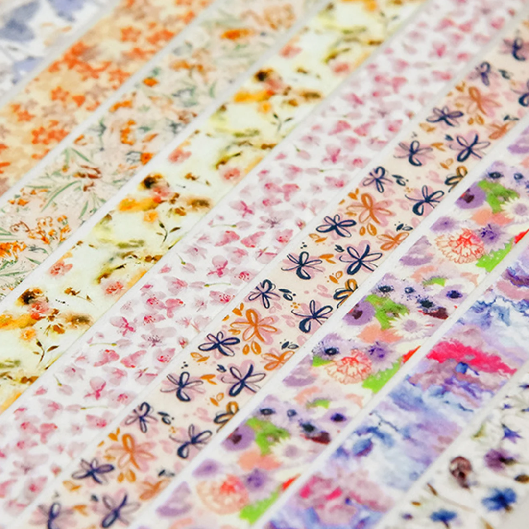 5 Pcs Thin Romantic Washi Tape Set