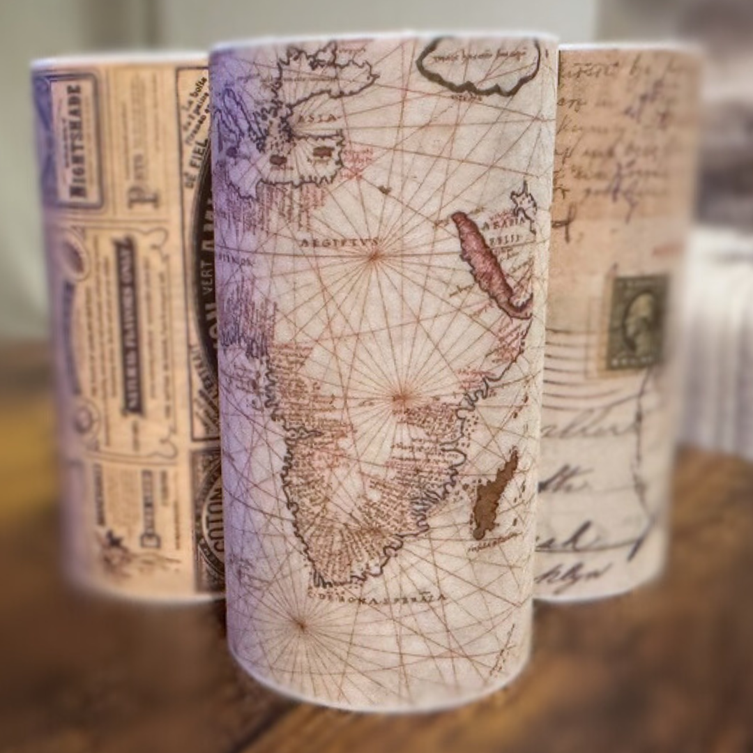 2m Timeworn Large Vintage Washi Tape