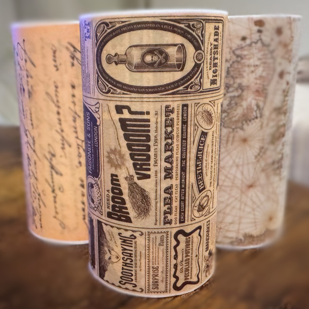 2m Timeworn Large Vintage Washi Tape