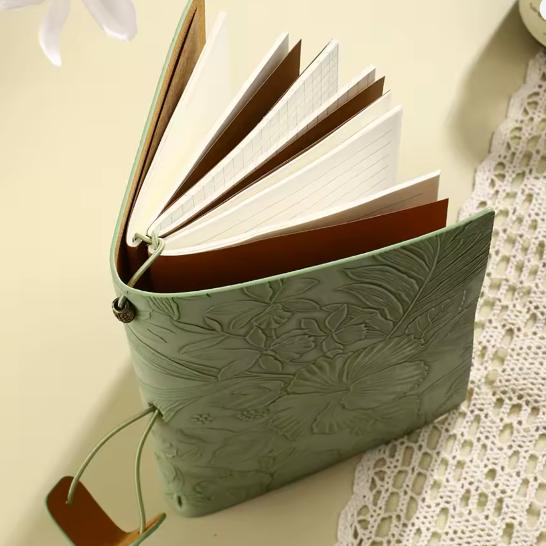 Embossed Soft Faux Leather Journal (Gift Box Option)
