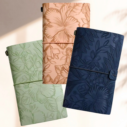 Embossed Soft Faux Leather Journal (Gift Box Option)