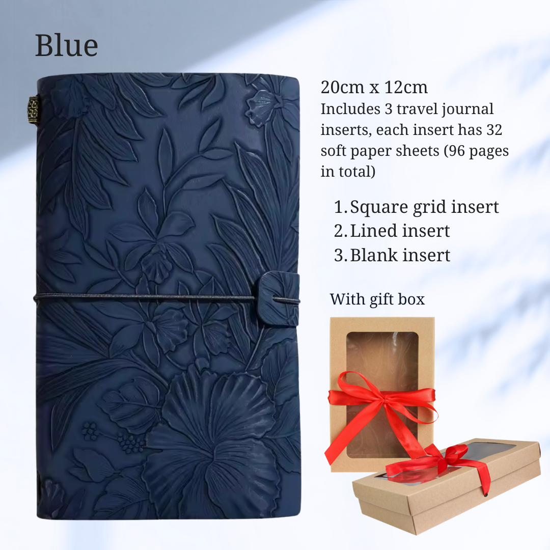 Embossed Soft Faux Leather Journal (Gift Box Option)