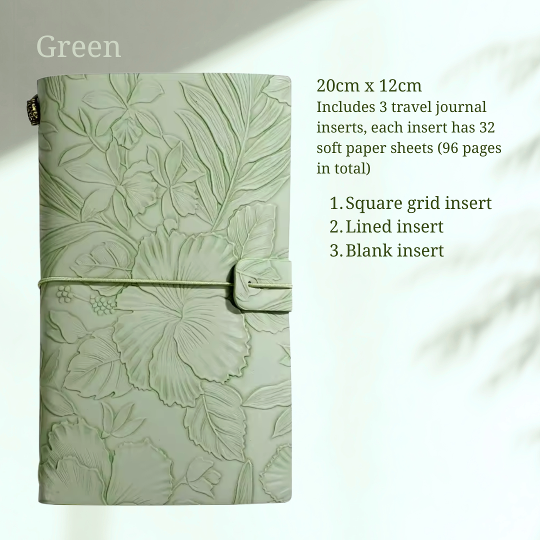 Embossed Soft Faux Leather Journal (Gift Box Option)