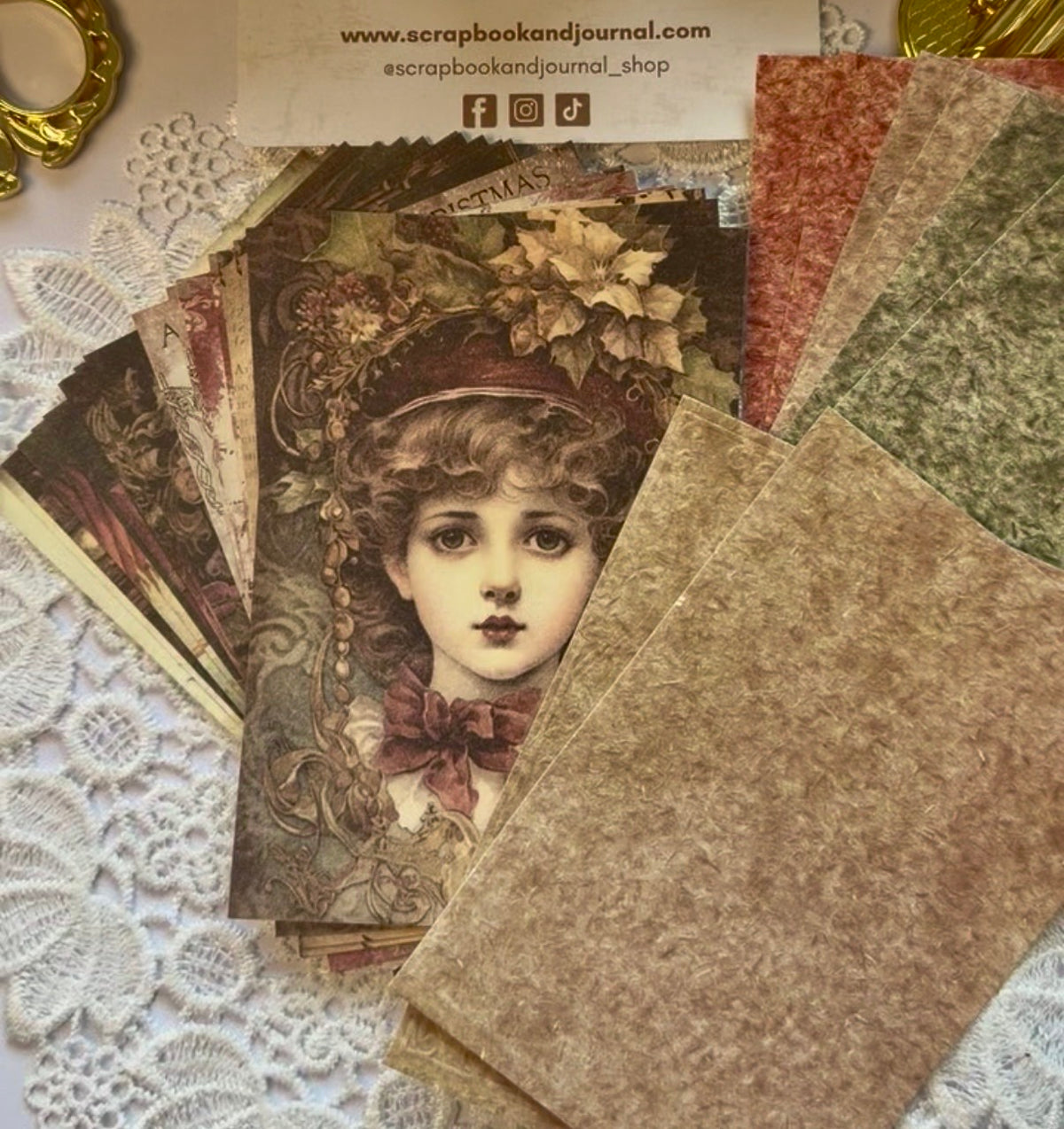 28 Pcs Embossed Festive Paper Pack