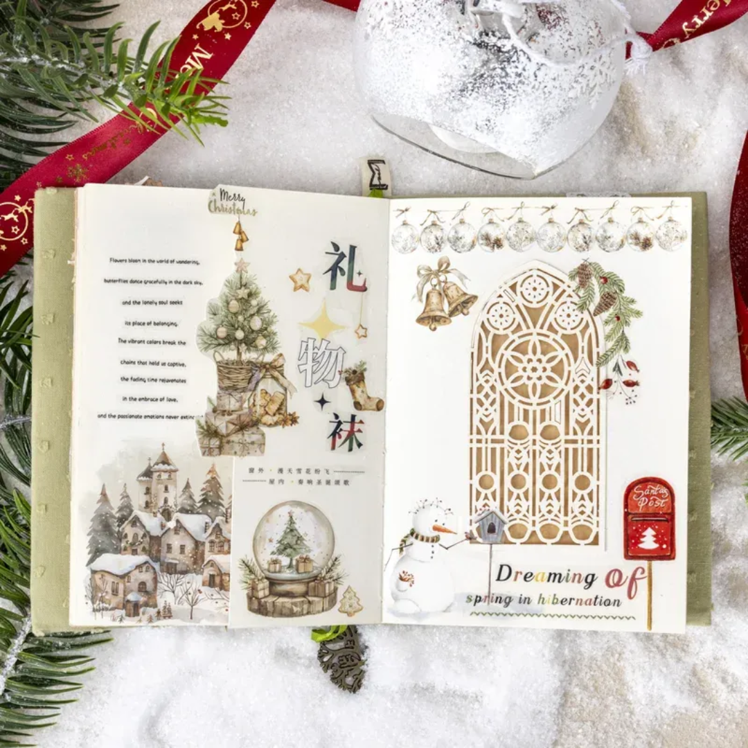 2 Sheet Christmas Rub-On Transfer Stickers