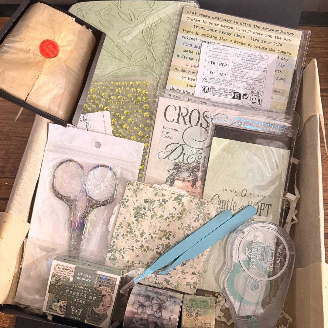 166 Pcs Botanical Journalling Kickstarter Kit (Gift-Boxed)