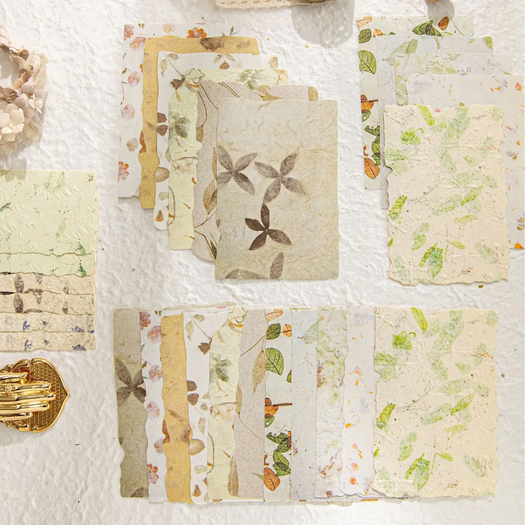 28 Pcs Vintage Textured Paper Pack
