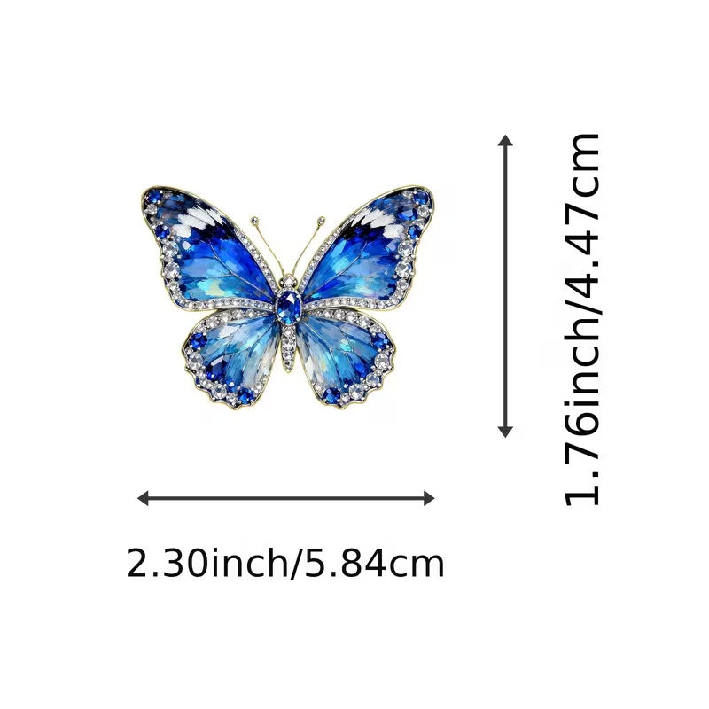 50 Pcs Jewel Butterfly PET Stickers