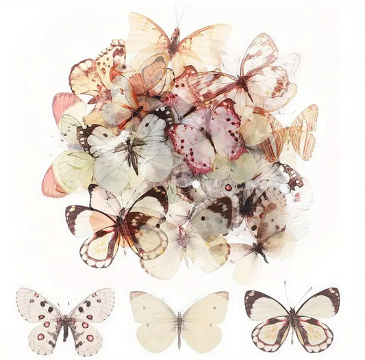 40 Pcs Retro Butterfly Stickers
