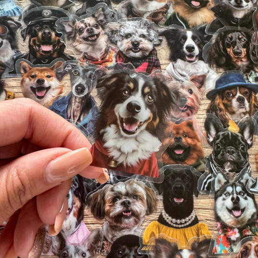 50 Pcs Fashion Dog PET Stickers