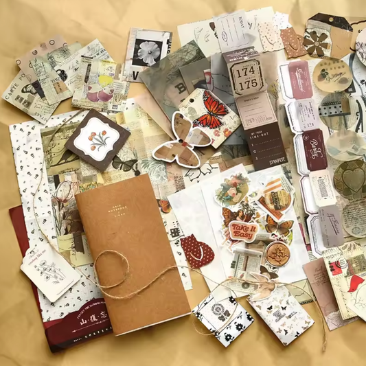 86 Pcs Aesthetic Scrapbooking Kit with Journal