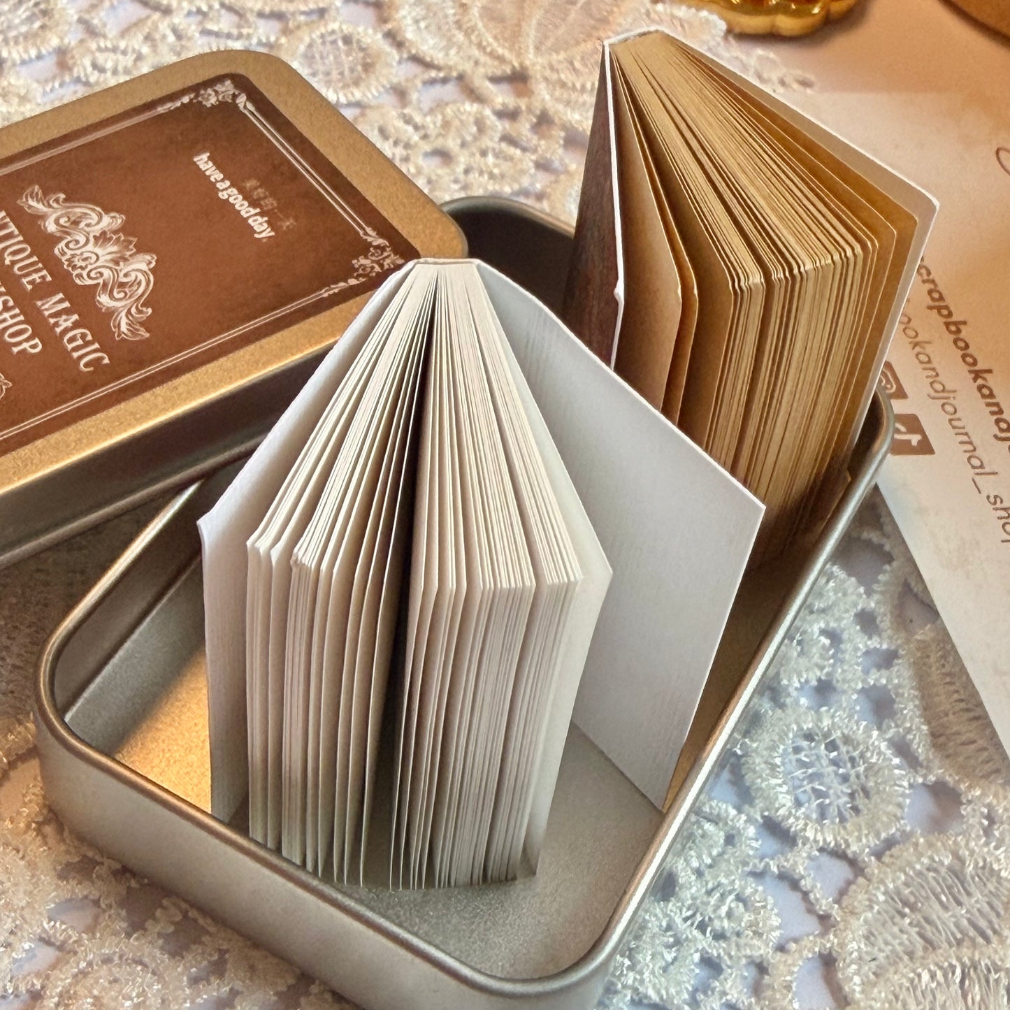 2 Pcs Antique Mini Journals
