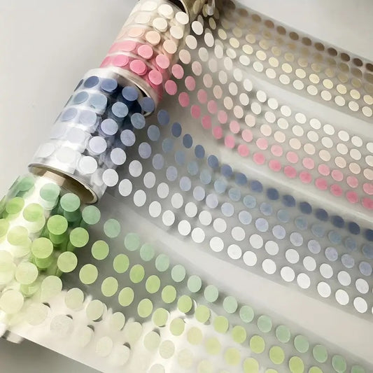 2m Coloured Dots Washi Stickers