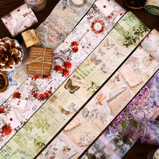 2m Vintage Trove Floral Washi Tape