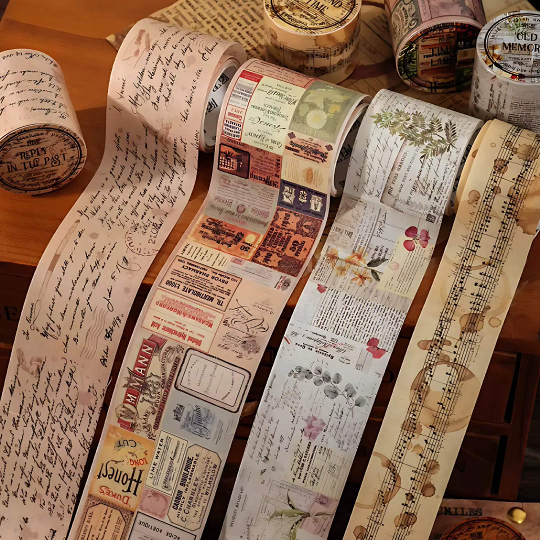 2m Vintage Collage Washi Tape