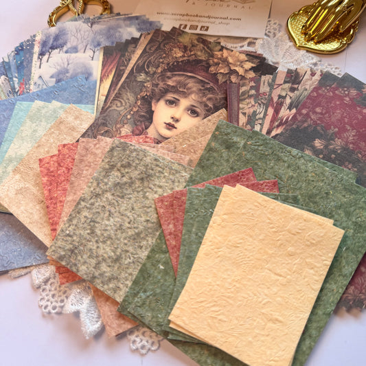 28 Pcs Embossed Festive Paper Pack