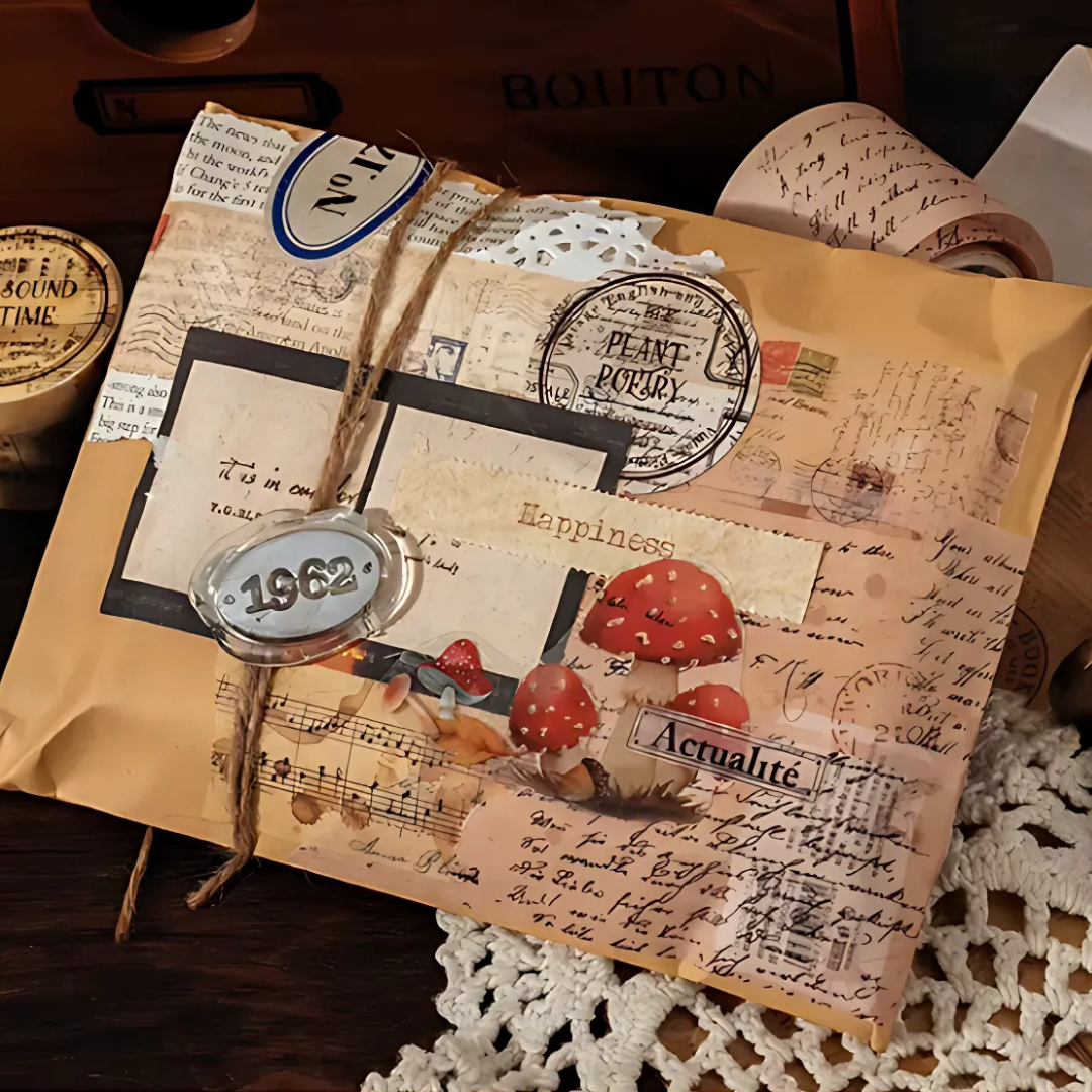 2m Vintage Collage Washi Tape