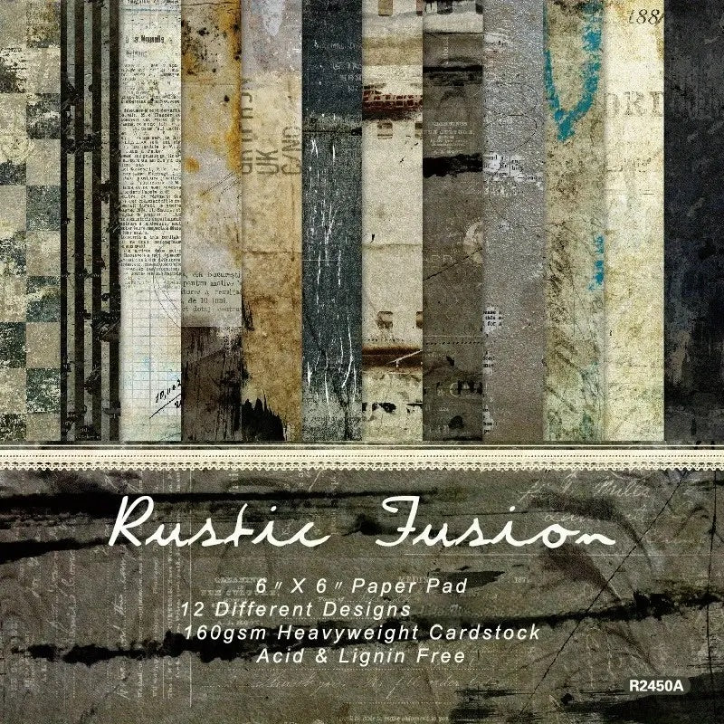 12 Page Rustic Fusion 6x6 Paper Pack
