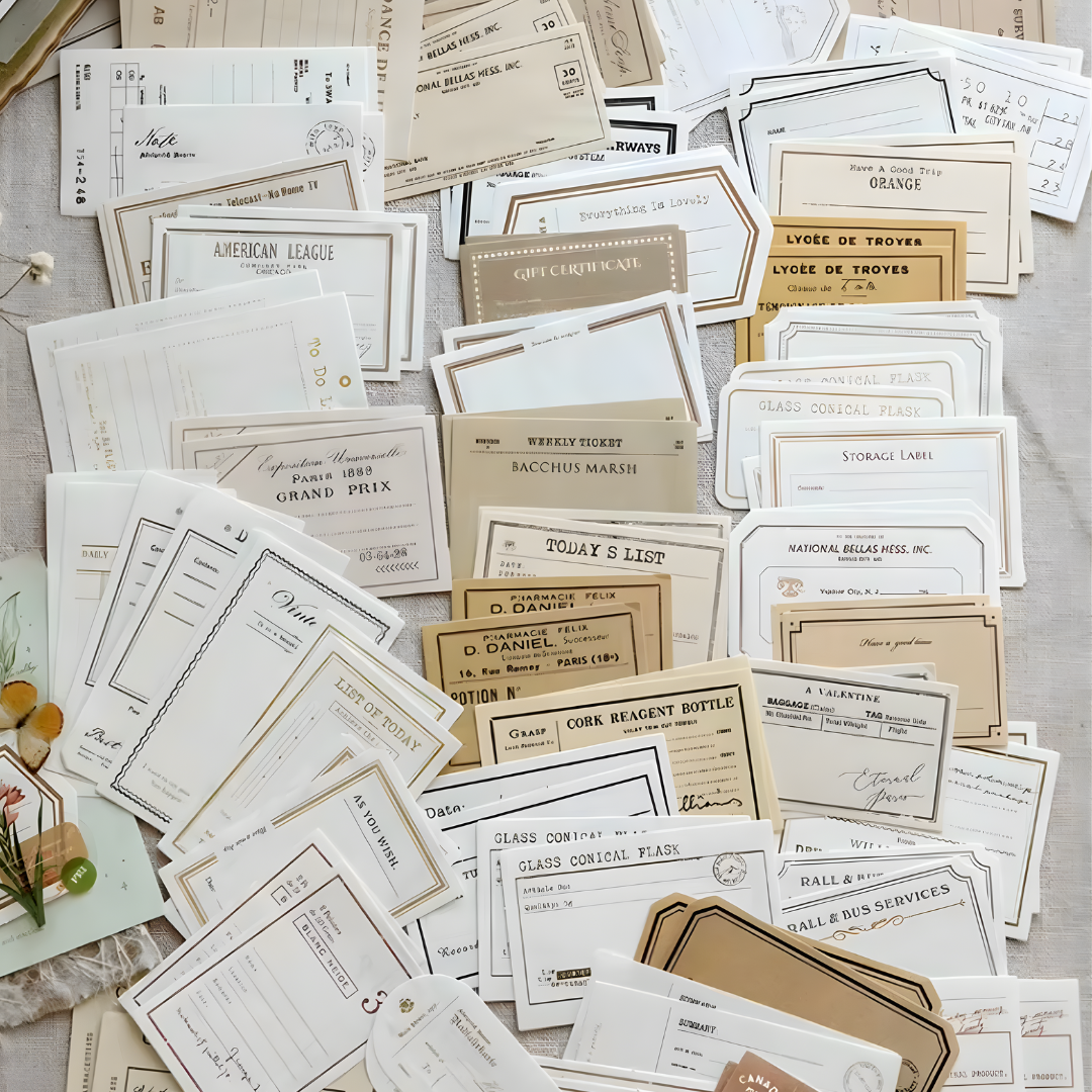100 Pcs Timeless Notes Paper Pack