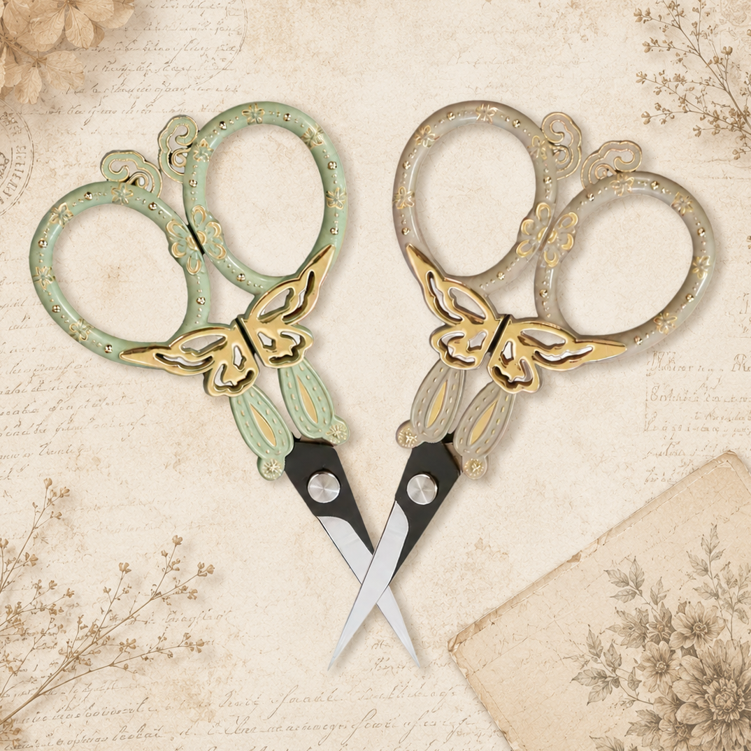 Vintage Butterfly Craft Scissors