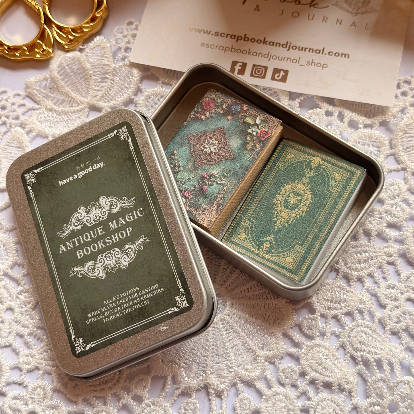 2 Pcs Antique Mini Journals