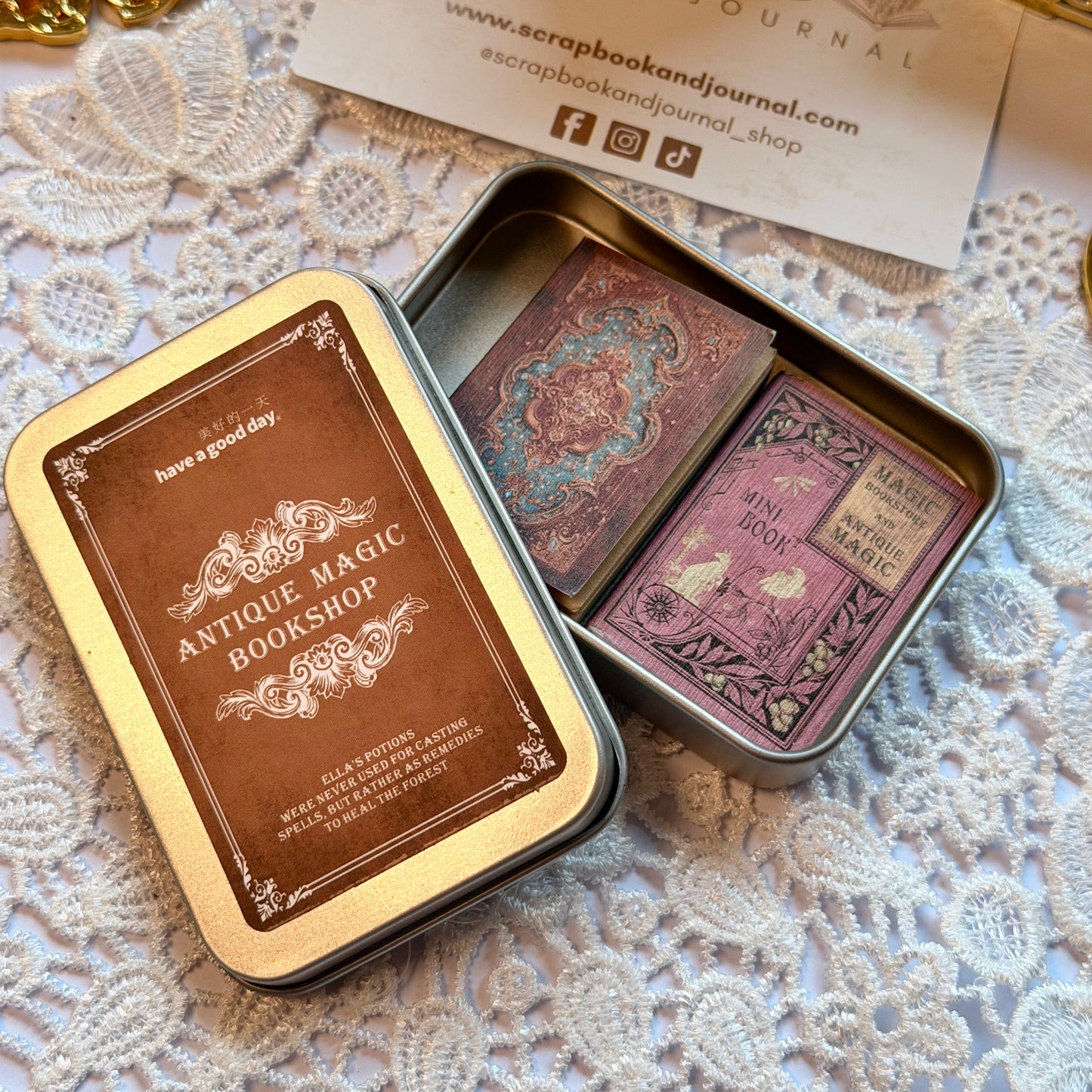 2 Pcs Antique Mini Journals