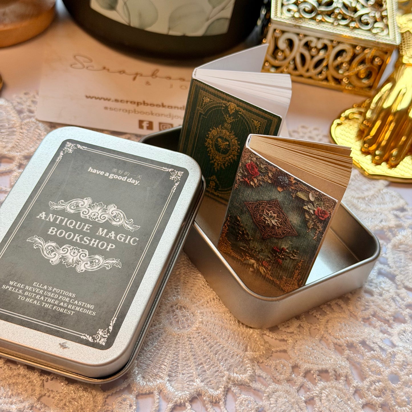 2 Pcs Antique Mini Journals