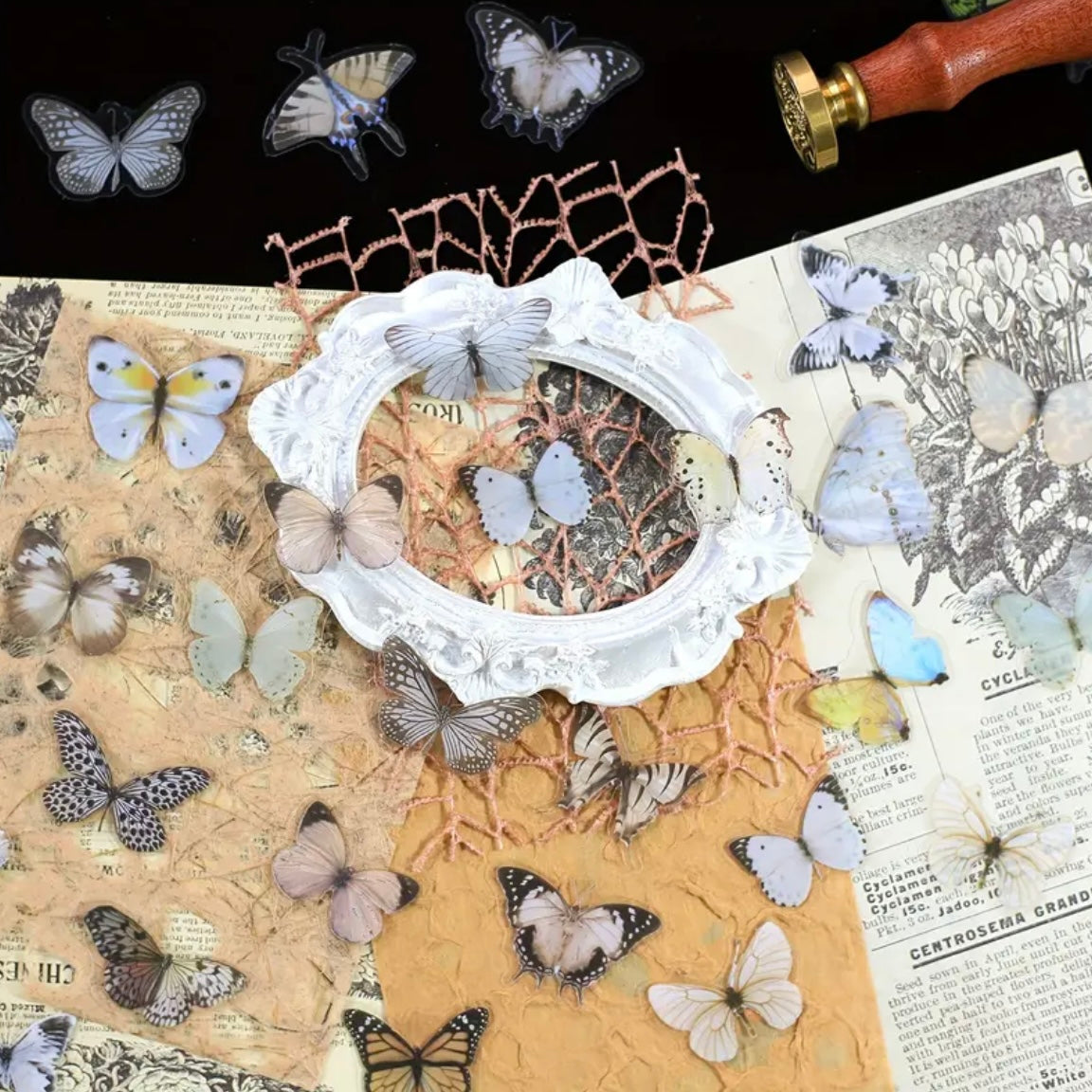 40 Pcs Small Butterfly Stickers